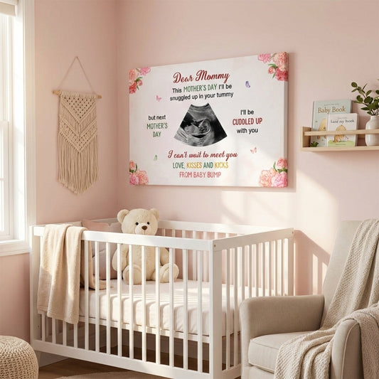 Custom Gift For New Mom - Personalized Dear Mommy Canvas / Poster
