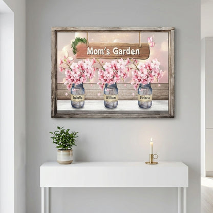 Grandma's Garden - Personalized Custom Of Cherry Blossom Pot Canvas / Poster