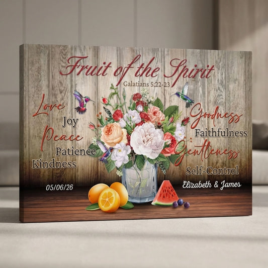 Fruit of the Spirit - Personalized Custom Christian Wall Art Canvas / Poster
