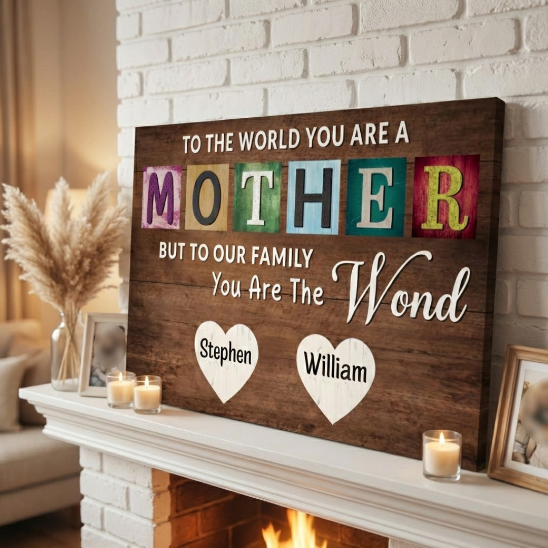 You Are The World - Personalized Custom Names Canvas / Poster