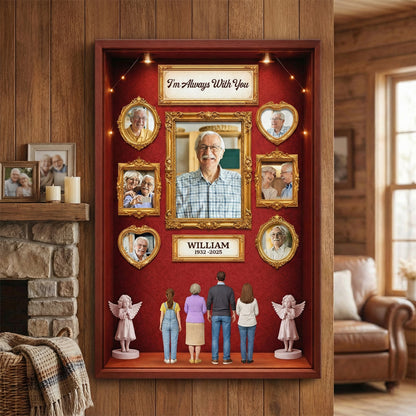 Personalised Custom Photo Canvas / Poster - Gift For Grandad/Granny