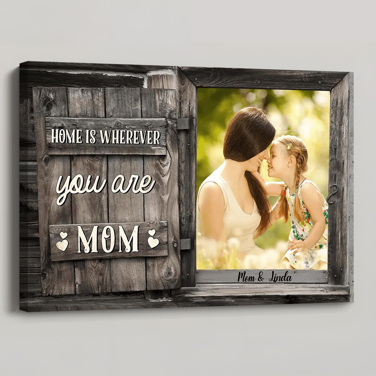Personalized Custom Photo Poster / Canvas - Gift For Mother