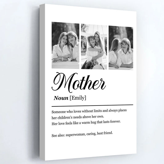 Mother Definition - Personalized Custom Photo Poster / Canvas