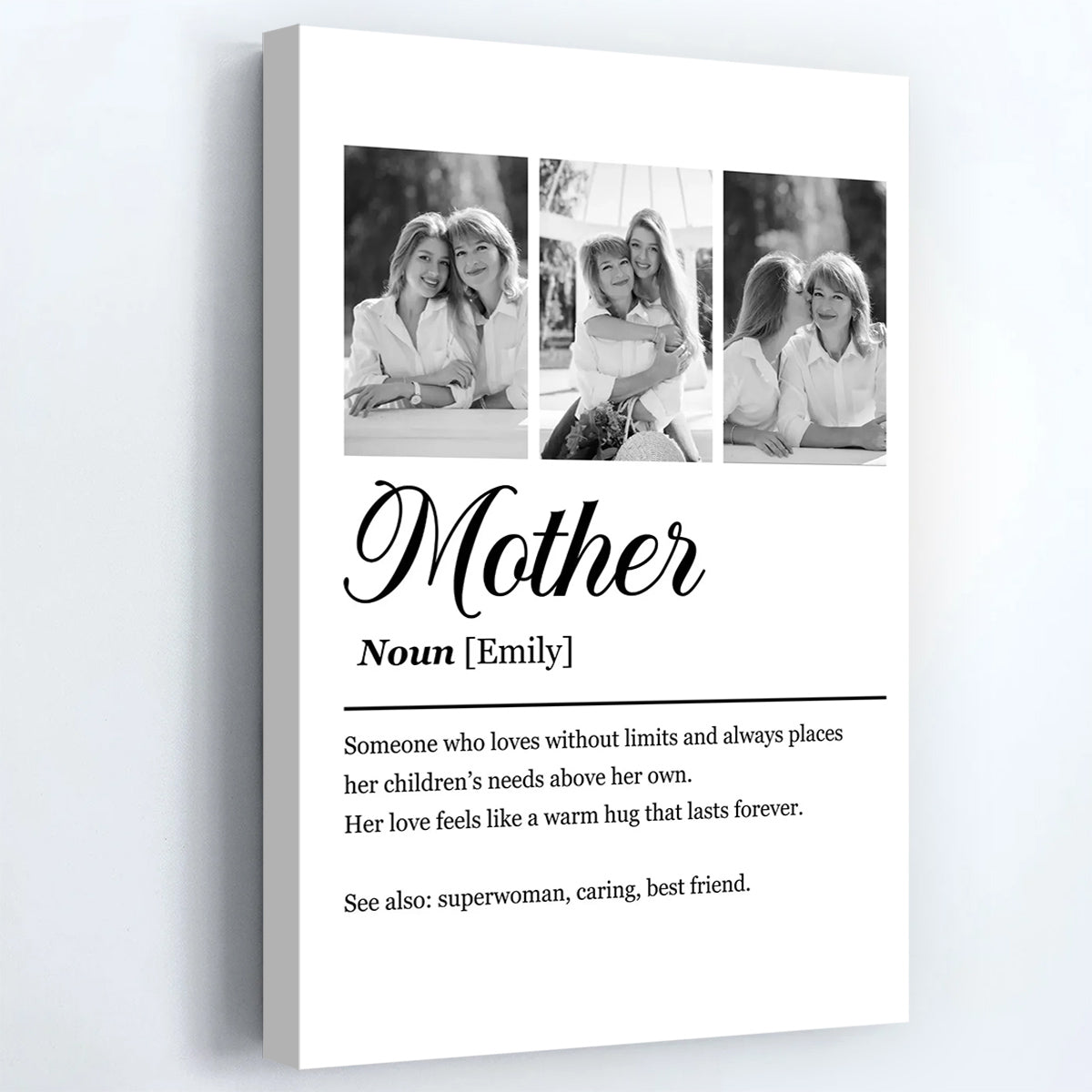 Mother Definition - Personalized Custom Photo Poster / Canvas