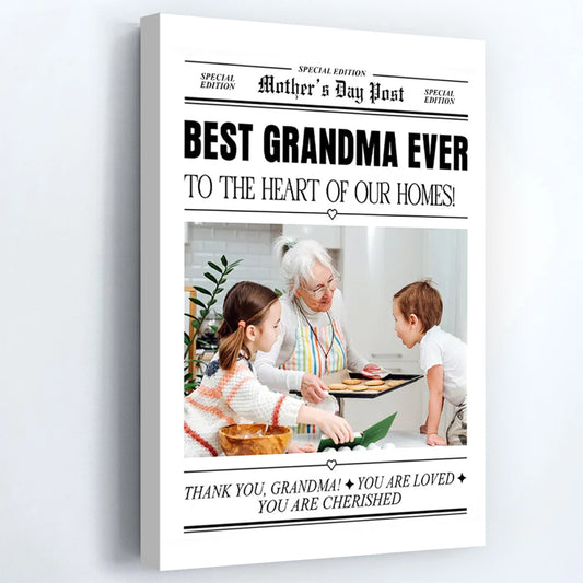 Best Mom Ever  To The Heart Of Our Homes - Personalized Custom Photo Poster / Canvas