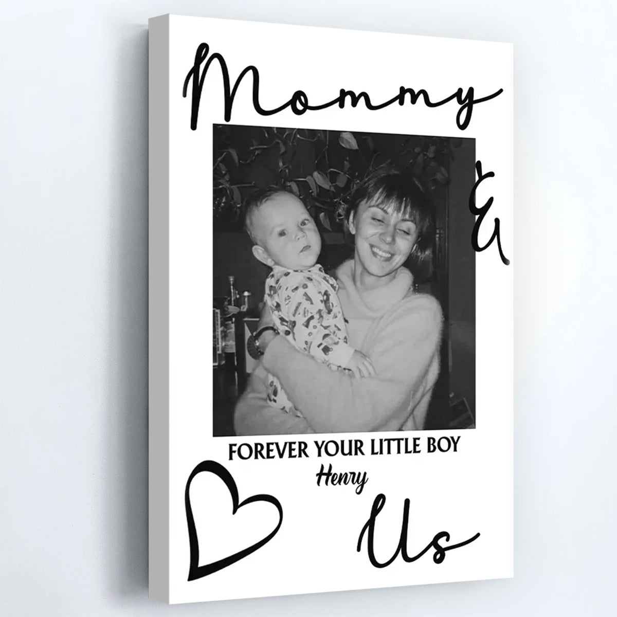 “Daddy, Mommy, Forever Your Little Baby” - Personalized Custom Photo Poster / Canvas