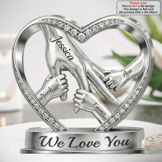 We Love You - Personalized Custom Shaped Acrylic Plaque