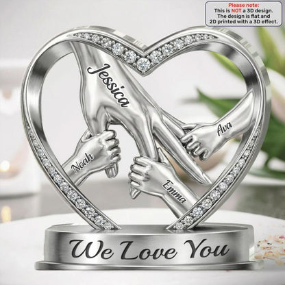 We Love You - Personalized Custom Shaped Acrylic Plaque
