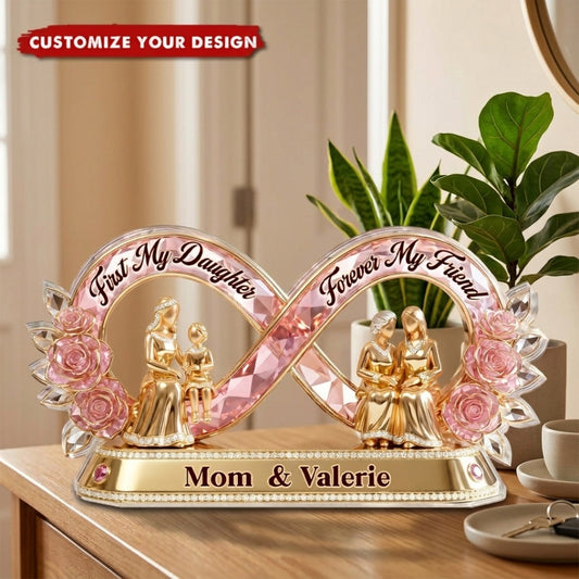 First My Daughter, Forever My Friend - Personalized Plaque