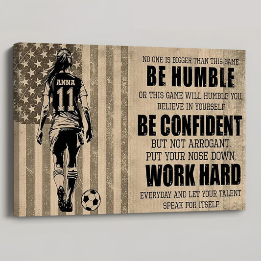 Personalized Soccer Life Lessons Poster / Canvas - Custom Gift For Soccer Lovers