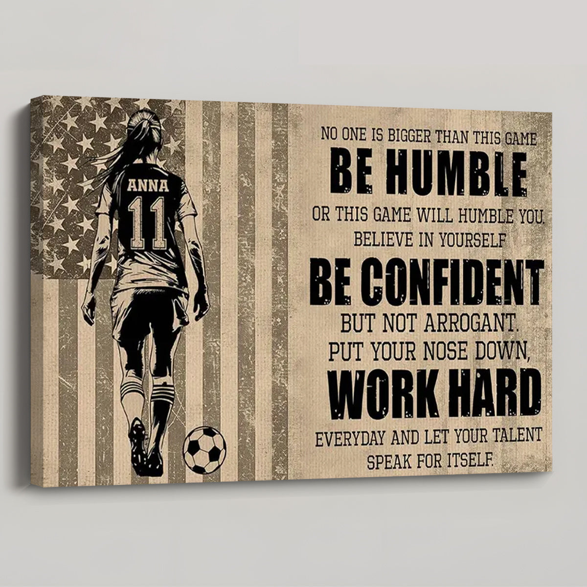 Personalized Soccer Life Lessons Poster / Canvas - Custom Gift For Soccer Lovers