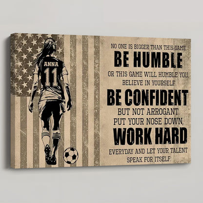Personalized Soccer Life Lessons Poster / Canvas - Custom Gift For Soccer Lovers