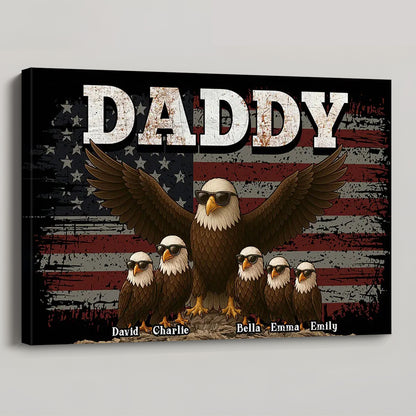 “The Eagle Gang” American Style Canvas / Poster - Personalized Father’s Day Gift