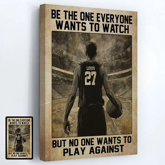 Personalized Basketball Poster / Canvas - Gift For Basketball Lovers