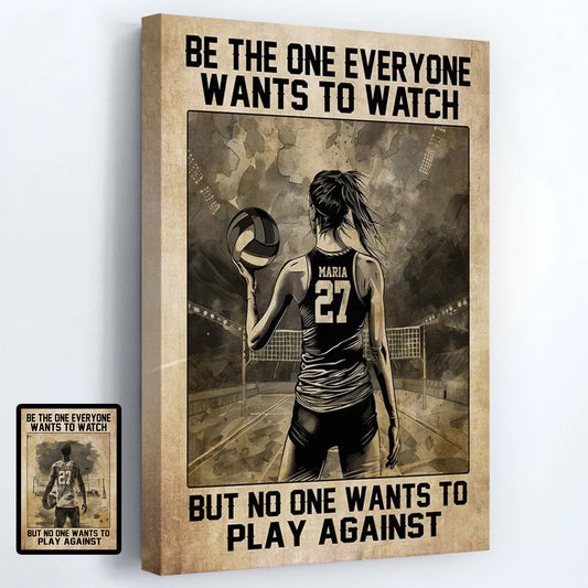 Personalized Volleyball Motivation Poster / Canvas - Gift For Volleyball Lovers