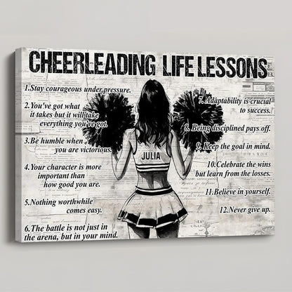 Personalized Cheerleading Girl Poster / Canvas - Gift For Cheerleading Lovers