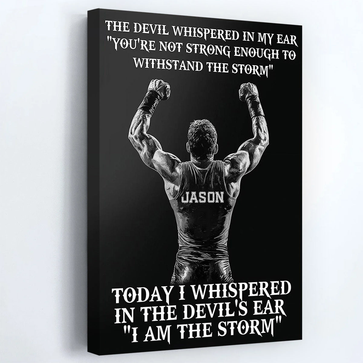 Personalized I Am The Storm Poster / Canvas - Custom Gift for Wrestlers