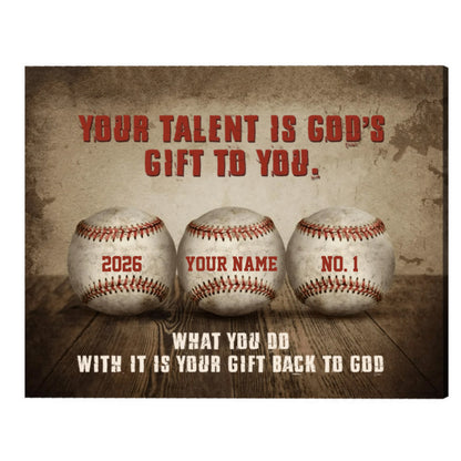 You Are Braver Than You Believe Stronger Than You Seem - Personalized Baseball & Softball Lovers Poster / Canvas