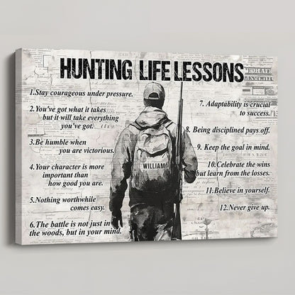 Personalized Hunting Boy Poster / Canvas - Custom Gift For Hunting Lovers