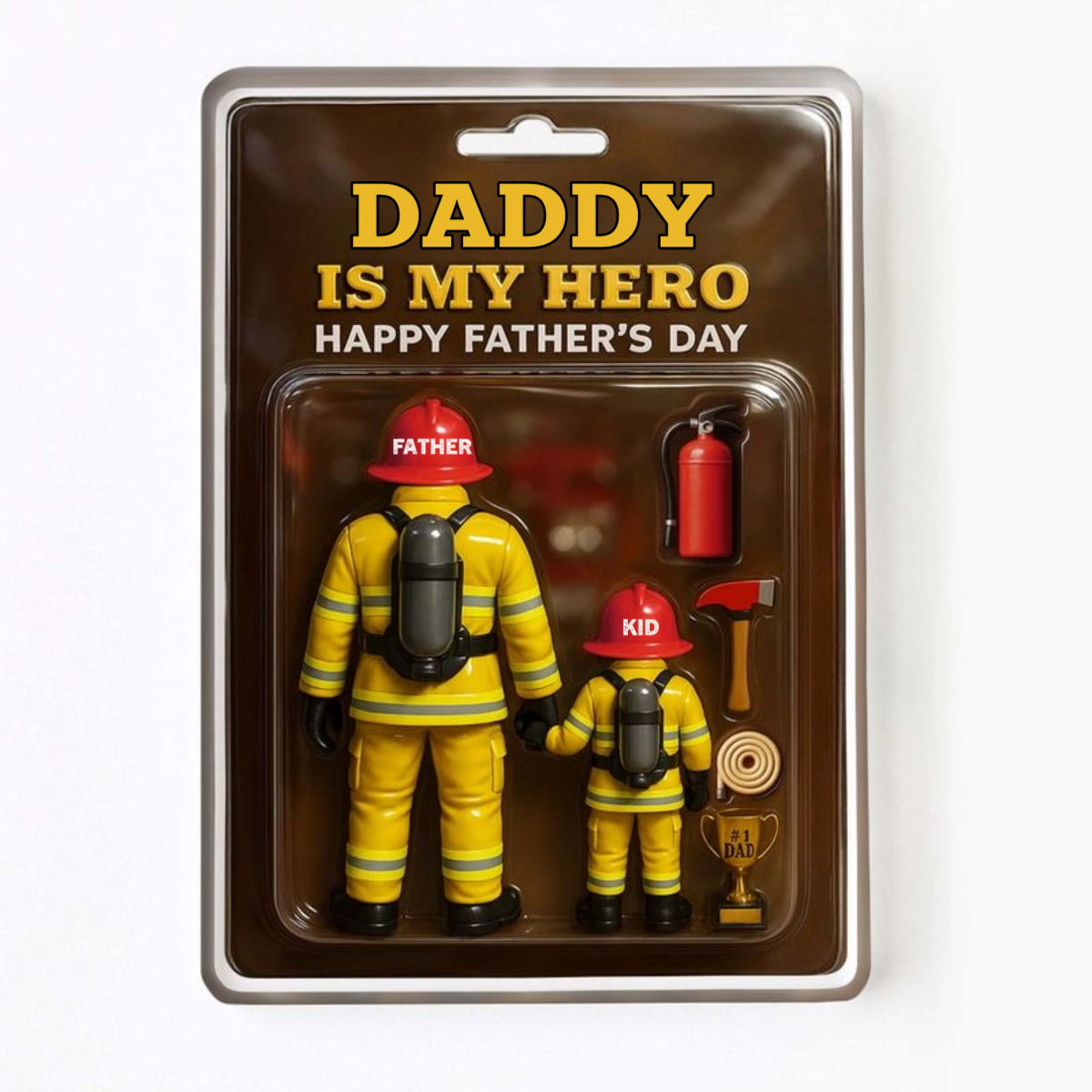 Daddy Is My Hero - Personalized Firefighter Acrylic Plaque