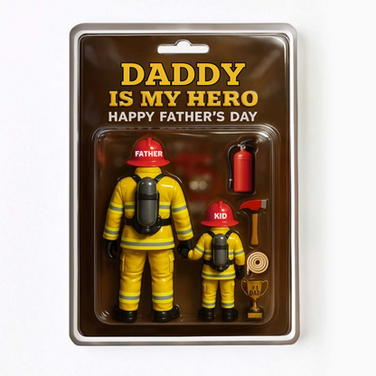 Daddy Is My Hero - Personalized Firefighter Acrylic Plaque