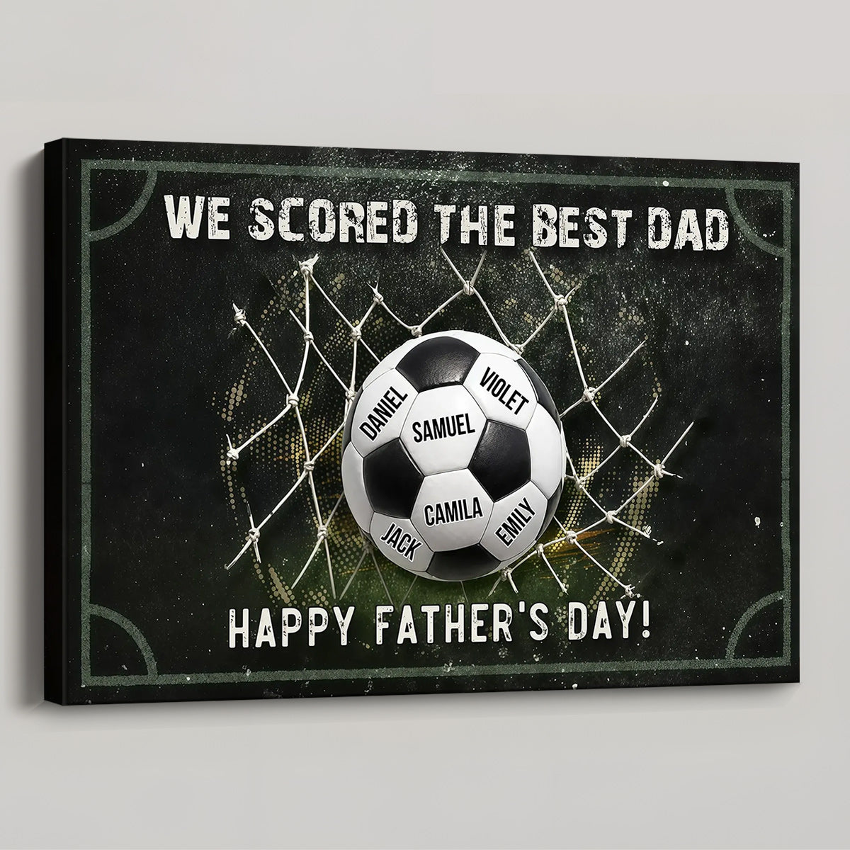 We Scored The Best Dad - Personalized Soccer Poster / Canvas