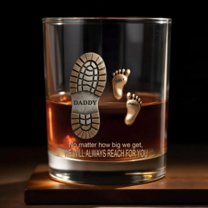 Personalized Father Whiskey Glass - Custom Gift For Dad