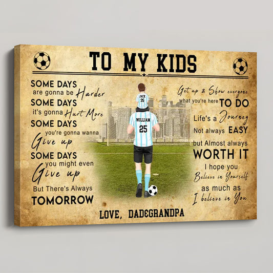 Personalized Soccer Poster / Canvas - Gift for Players, Kids & Soccer Lovers