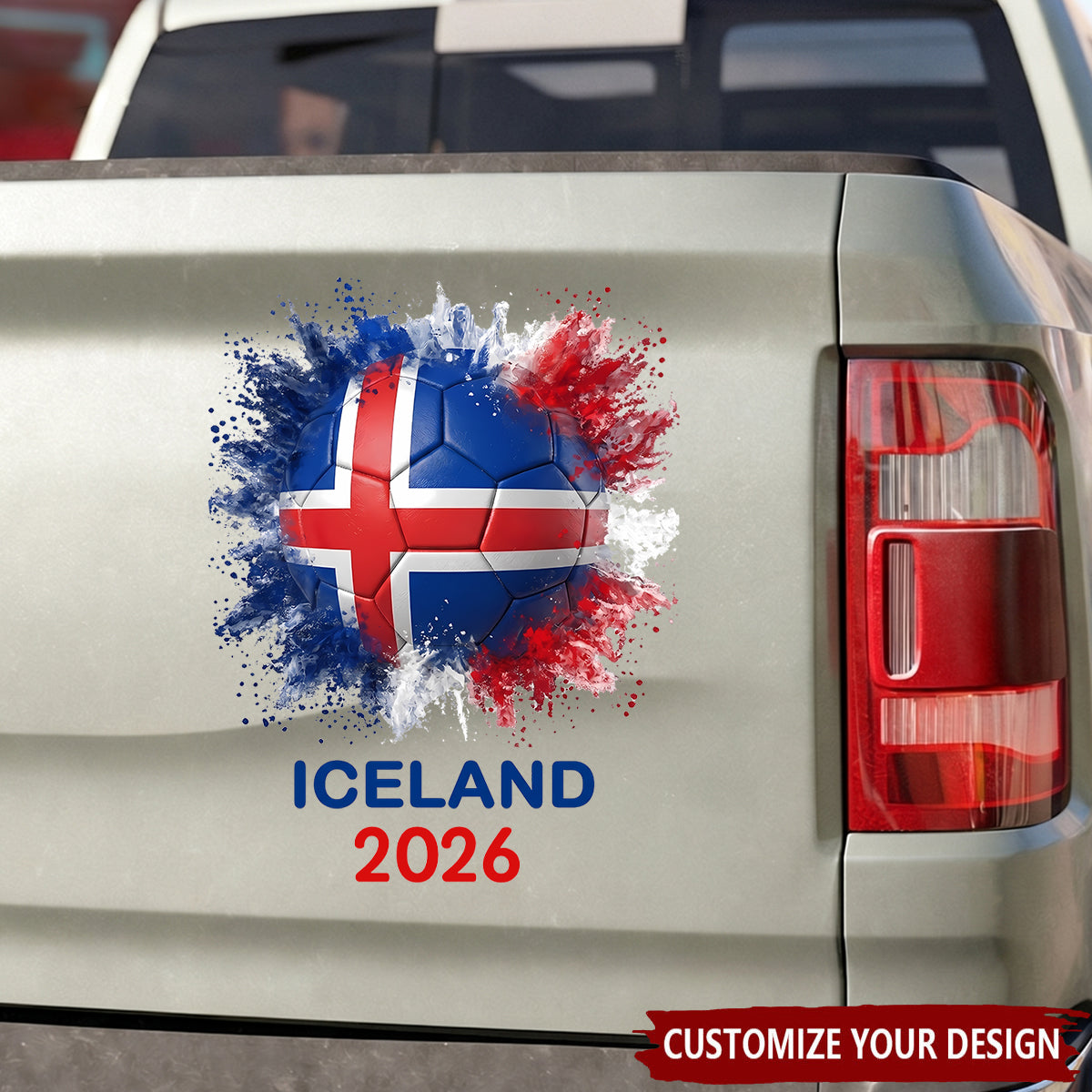 Keep the Dream Alive! Custom Football Country Flag Sticker