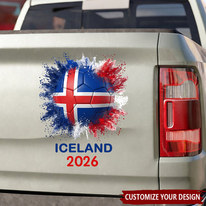 Keep the Dream Alive! Custom Football Country Flag Sticker