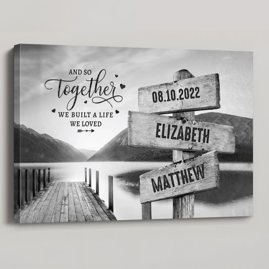 Personalized 25th Anniversary Gift - Custom Canvas / Poster for Wife