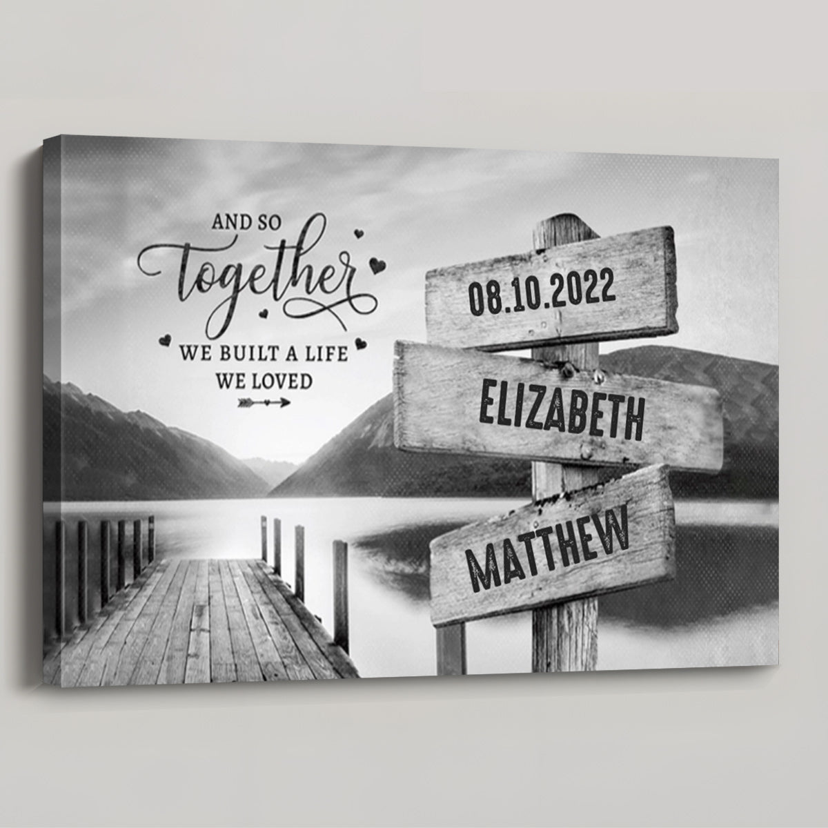 Personalized 25th Anniversary Gift - Custom Canvas / Poster for Wife