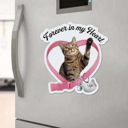 Forever In My Heart - Custom Cat Photo Memorial Car Window Sticker