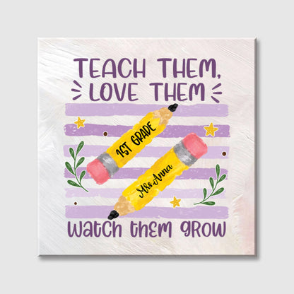 Personalized Teacher Gift Canvas personalization view for Teacher