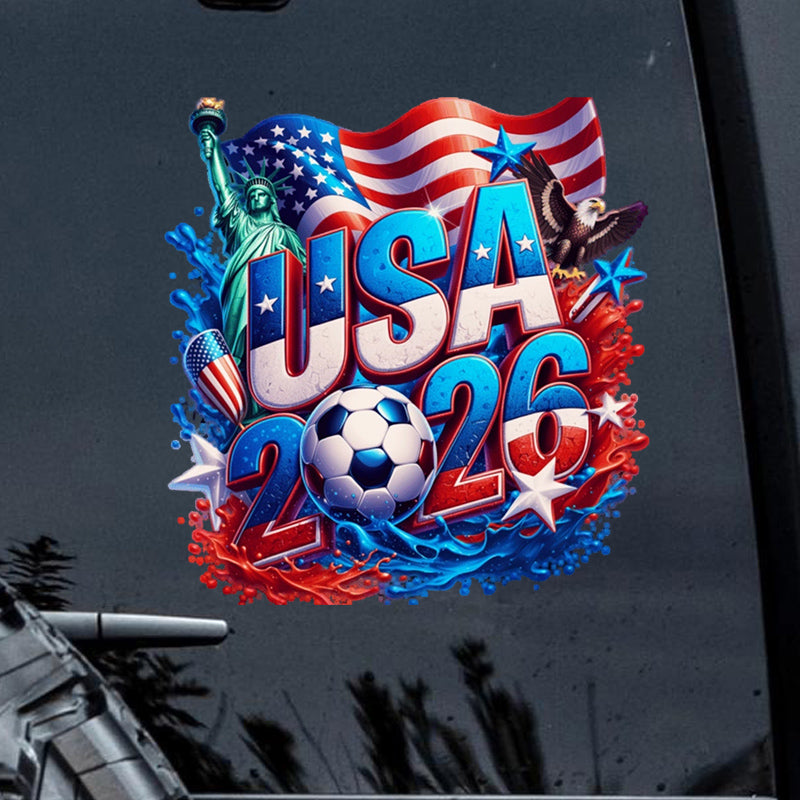 Personalized 2026 Soccer Country Sticker - Custom Gift for Diehard Soccer Fans