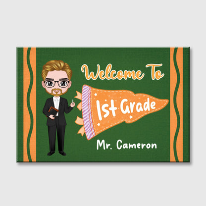 Personalized Teacher Classroom Canvas personalization view for Teacher