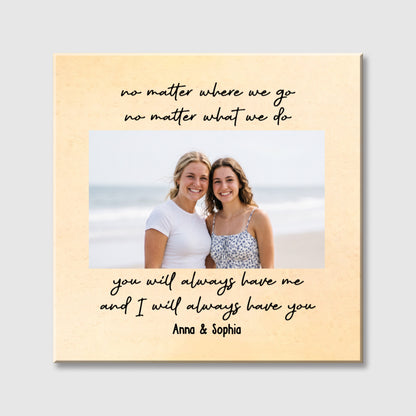 Custom Best Friend Photo Canvas personalization view for Best Friends