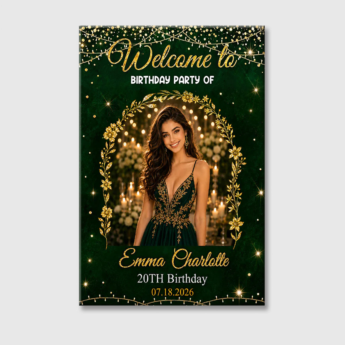 Welcome to Our Wedding Personalized Canvas / Poster - Custom Name and Date Wedding Decor Gift for Couple