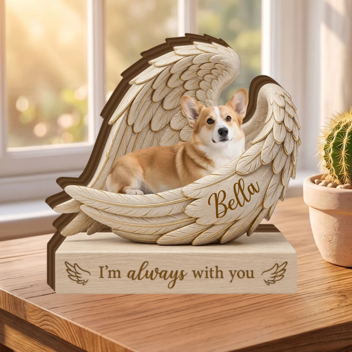 I Loved You Your Whole Life Pet Photo Wooden Block - Personalized Memorial Gifts
