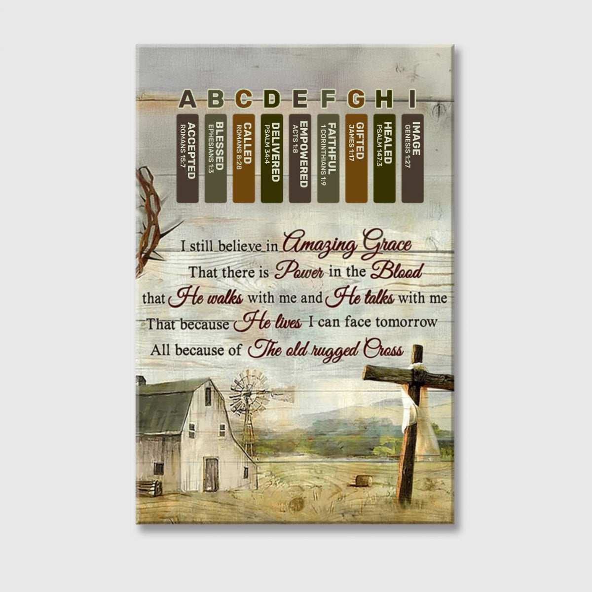 Custom Christian Wall Art personalization view for Family