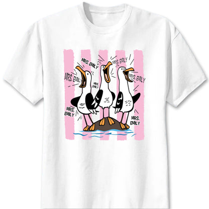 Custom Teacher Goose T-Shirt personalization view for Teacher