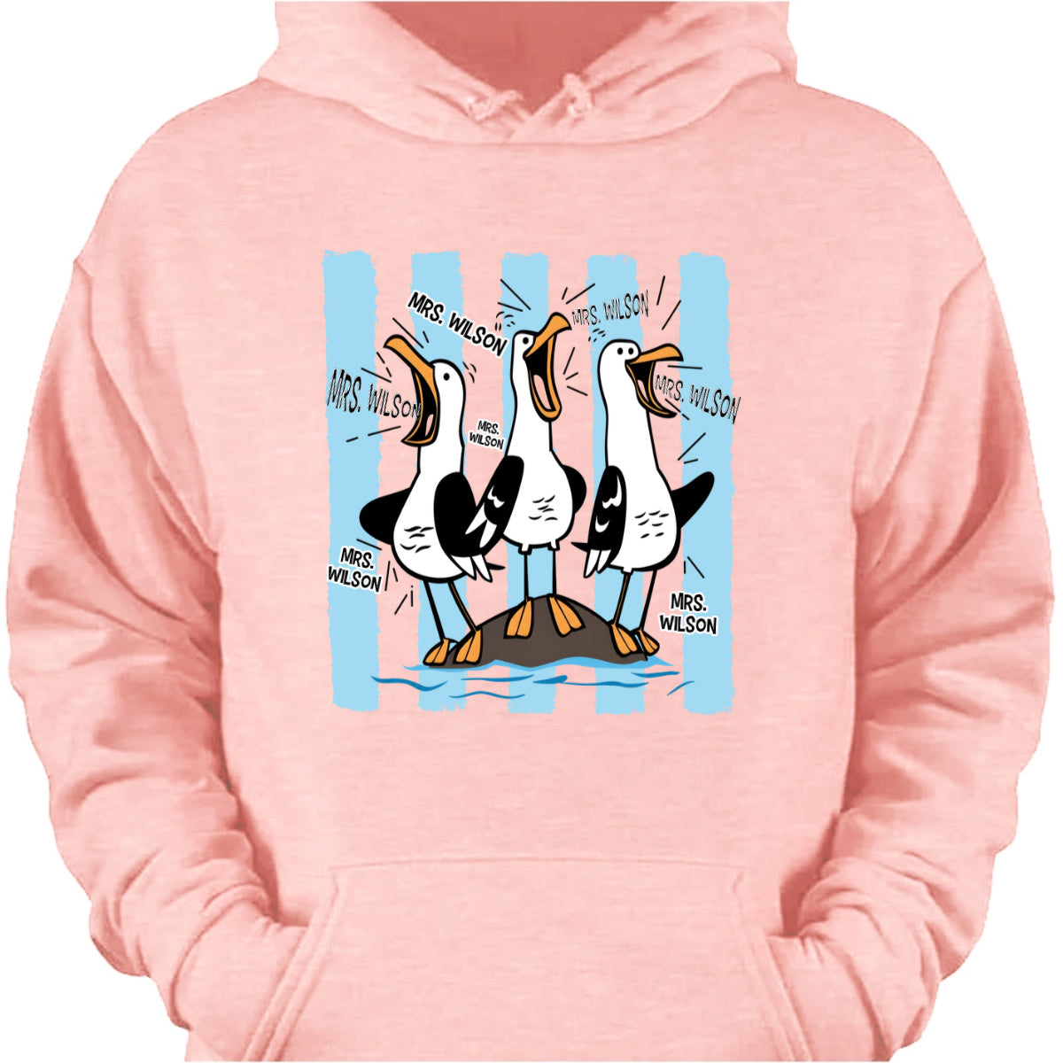T-Shirt / Hoodie material and size view - Custom Teacher Goose T-Shirt