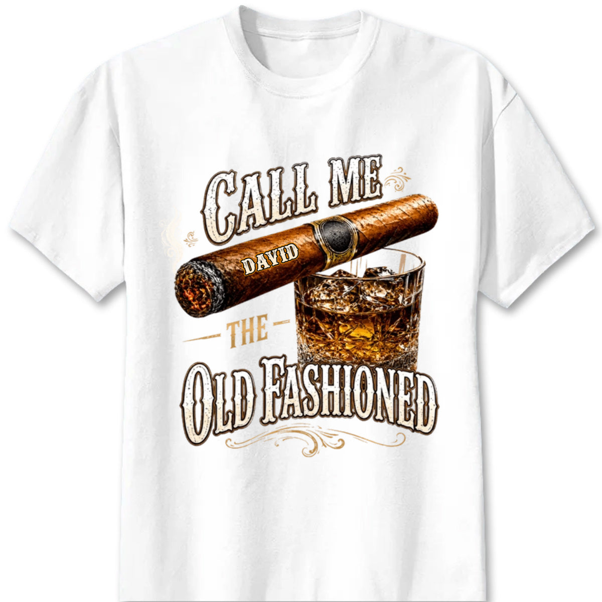 Personalized Whiskey Shirt personalization view for Dad