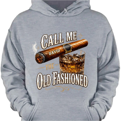 Personalized whiskey shirt featuring cigar and old fashioned graphic for dad or husband image 6