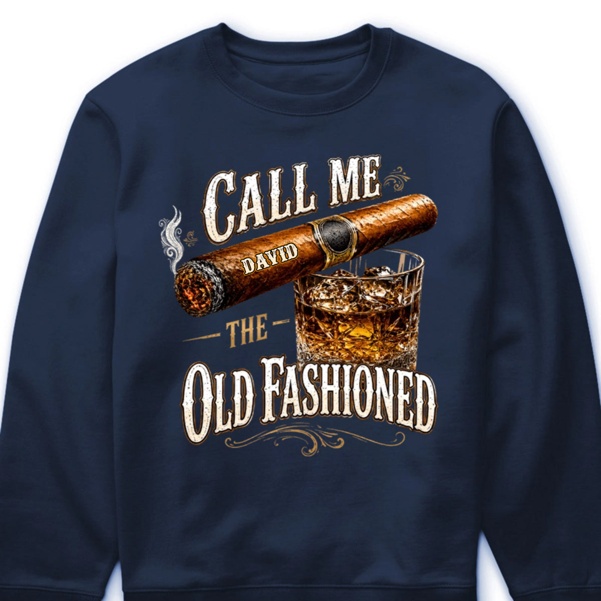T-Shirt / Hoodie material and size view - Personalized Whiskey Shirt