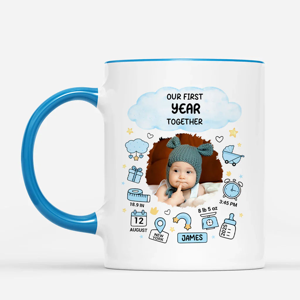 Personalized Baby Birth Stats Mug personalization view for New Mom / Expecting Mom