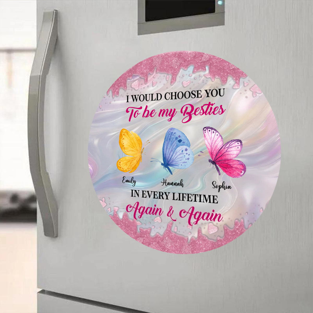 "I Would Choose You" Personalized Butterfly Sticker