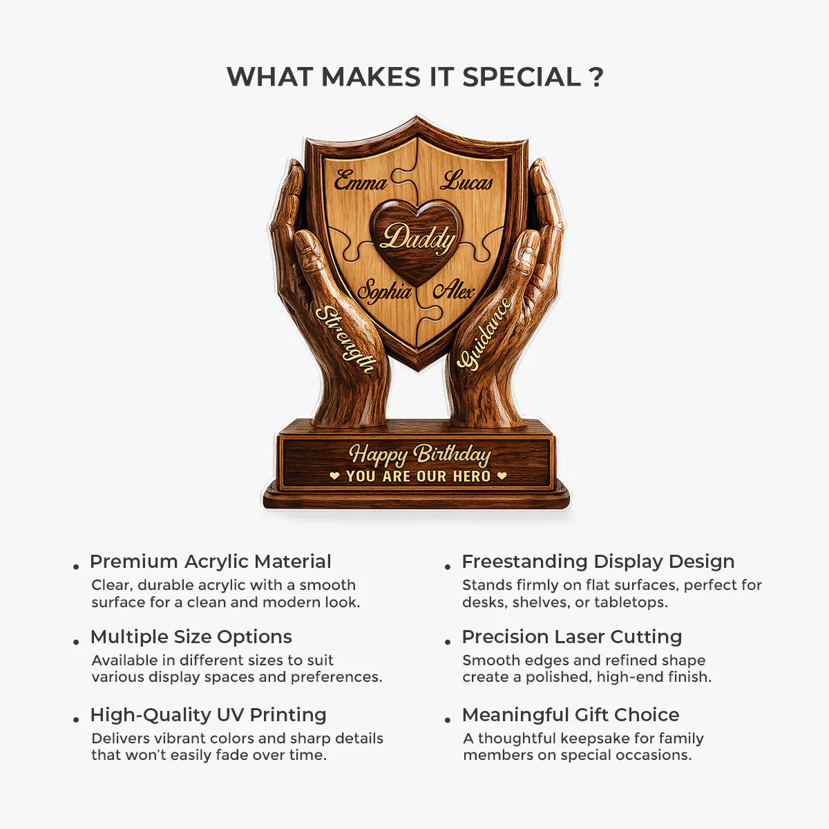 Plaque gift-ready design for Dad