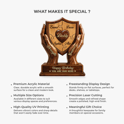 Plaque gift-ready design for Dad