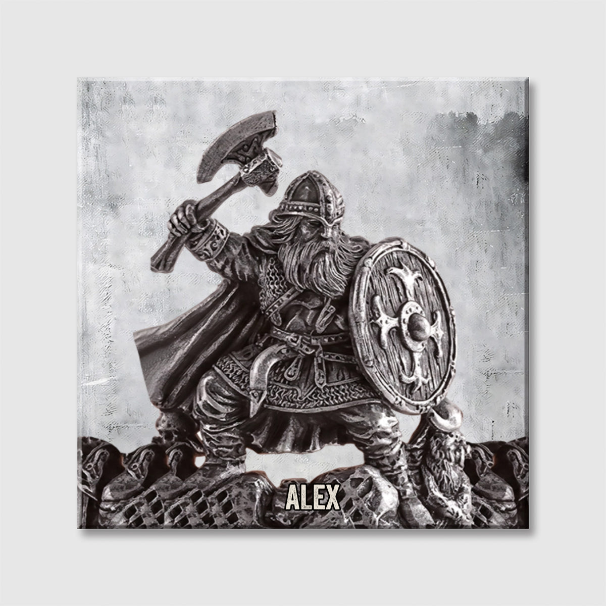 Viking Spirit - Personalized Viking Square Canvas